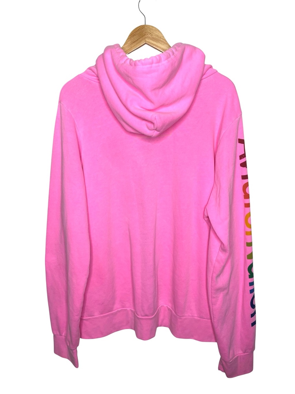 Aviator Nation Venice Hoodie Full Zip Sweatshirt Neon Pink XXL - Picture 7 of 16